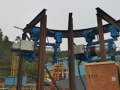 中國船舶集團華南船機成功完成LNG罐頂防爆起重機工廠試驗